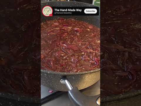 Sweet & Tangy Onion Chutney🍯 | Easy Recipe Short