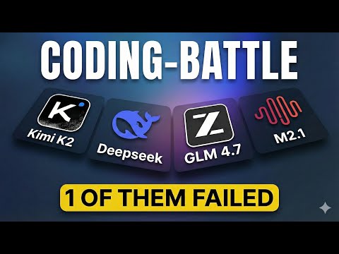 Best Open-Source Coding Model? GLM 4.7 vs DeepSeek 3.2 vs MiniMax M2.1 vs Kimi K2
