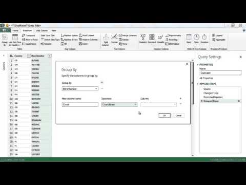Identify Duplicate Values in a Table with Power Query