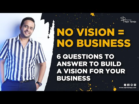 Vision For Business | How to create vision for business | Vision for Entrepreneurs | Rajiv Talreja