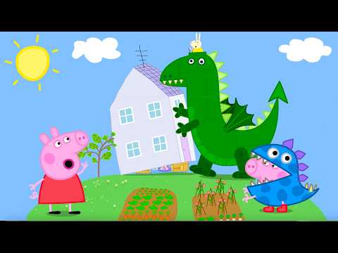 Peppa Pig & George Visit a GIANT Robot Dinosaur Party! ๐ฒ๐ฆ | Full Episodes | Kids Cartoon | 25 Mins