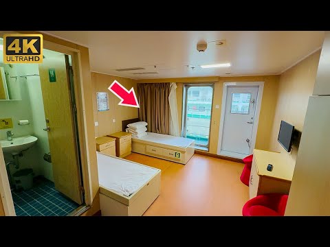 Cheapest Balcony Cabin On China‘s Overnight Ferry 🚢12-Hour Voyage From Hainan