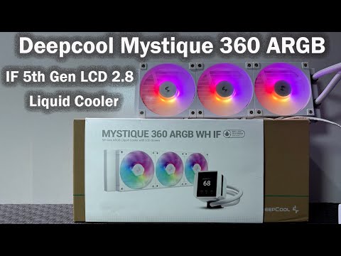 how to install Deepcool AIO Liquid Cooler Mystique 360 ARGB 2.8 LCD