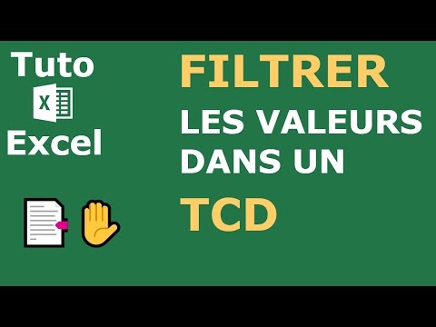Comment filtrer les valeurs d'un tableau croisé dynamique sur Excel