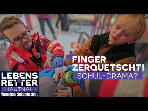 Schock in der Grundschule - Finger von Mitschülerin zerquetscht | Lebensretter hautnah | SAT.1