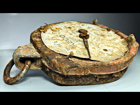 Antique Rusty German Clock - Restoration Video