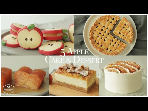 5 Apple Cake Dessert Recipe | Baking Video | Cheesecake, Cookies, Pie, Tart