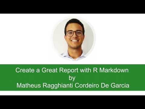 Create a Great Report with R Markdown