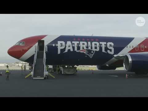 Patriots plane lands for Super Bowl in San Francisco week before matchup vs. Seahawks