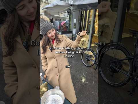 Come thrift with me in London! #interiordesigner #thriftwithme #vintagestyle #vintagedecor #mcm