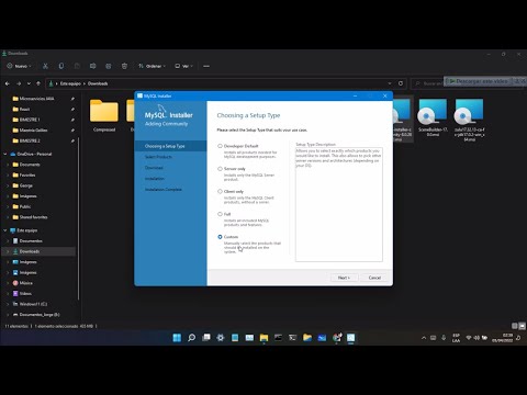 Descargar e instalar MySQL Server 8 y Workbench 2025