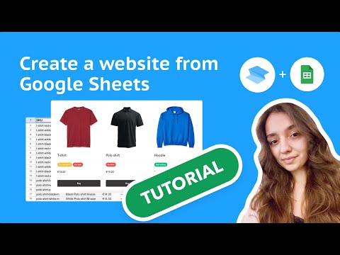 Сreate a website from Google Sheets in 15 minutes