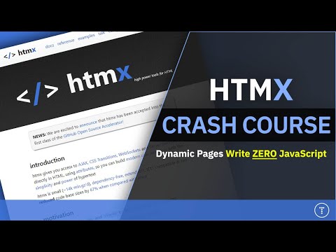HTMX Crash Course | Dynamic Pages Without Writing Any JavaScript