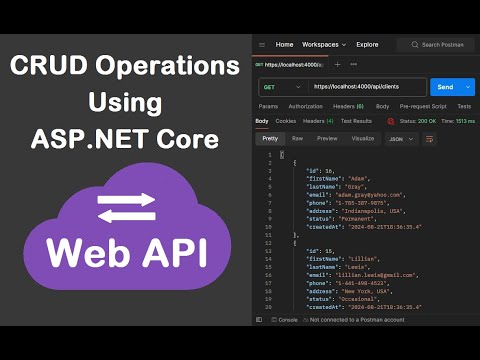 CRUD Operations using ASP.NET Web API and Entity Framework | REST API - SQL Server - Visual Studio