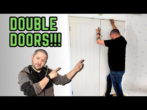How to hang double doors !