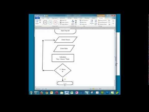 Creating a Simple Flowchart in Microsoft Word.