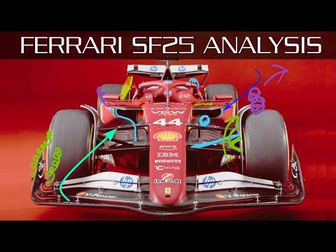 Ferrari  SF-25  -  Aerodynamics Analysis and Initial Thoughts