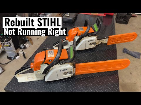 Rebuilt STIHL Chainsaw Not Running Well - Straight Gassed 2 Stroke Fixed
