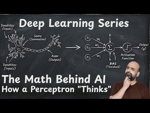 The Math Behind AI: How a Perceptron "Thinks" (Deep Learning Basics)