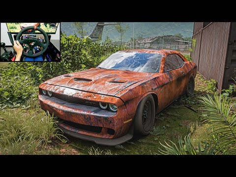 Rebuilding Dodge Challenger SRT Hellcat 1038HP - Forza Horizon 5 | Simagic Alpha Ultimate gameplay
