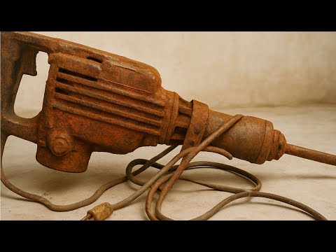 FULL Restoration  abandoned US hammer drill | Old rusty HITACHI PH 65A concrete breaker restoration