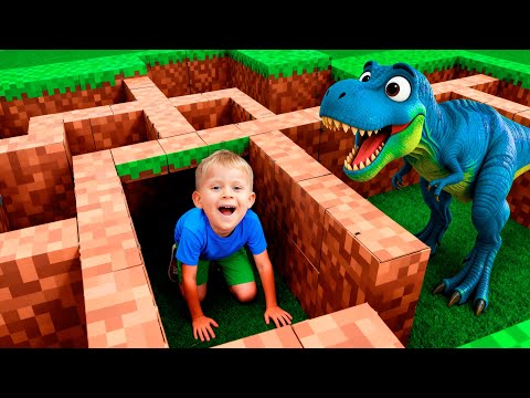 Oliver’s BIG Adventure Compilation!  Minecraft Maze, Escape & Funny Stories for Kids