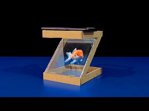 How to Make a Transparent Mobile Phone Projector | DIY Hologram Projector