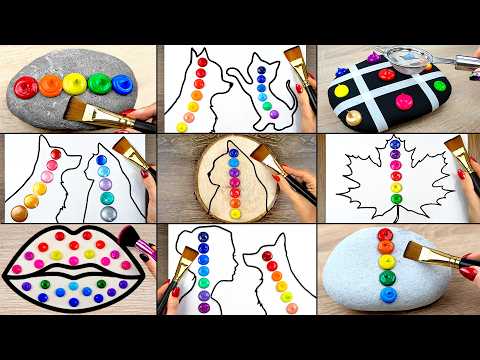 2 HOURS of Simple Acrylic Painting Ideas Anyone Can Do!