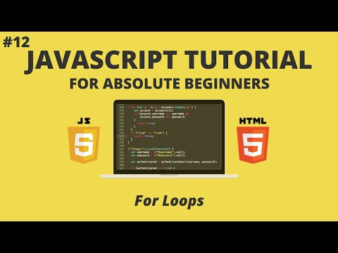 JavaScript for Beginners #12 - For Loops