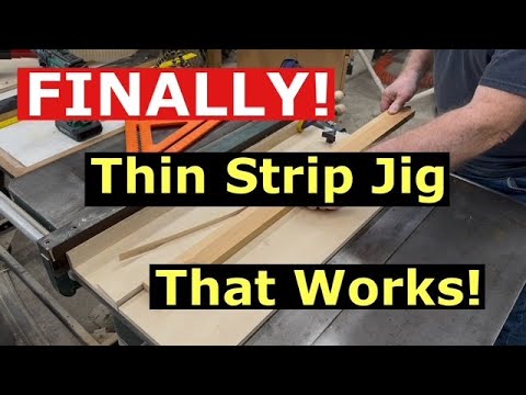 How to Build a Simple Thin Strip Jig for Perfect Table Saw Cuts With PRO Results (It Actually Works)