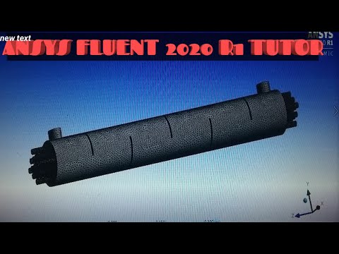 How to draw Shell and tube heat exchanger (meshing)  part 2 : ANSYS FLUENT