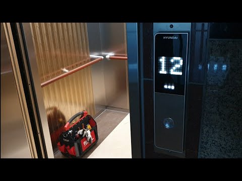 [신영프라자 대차후 돌발상황 발생] (04' STVF-5 교체) 현대엘리베이터 WBLX-GT-3 탑사기 (보호막 제거 전) (1)