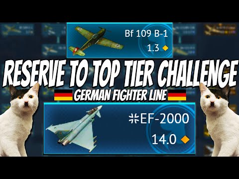 Playing the ENTIRE German Fighter Line - Reserve to Top Tier + Face Reveal