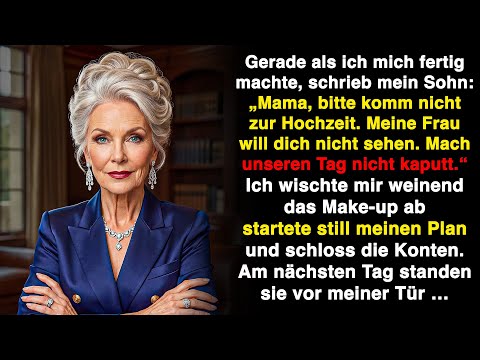 Mein Sohn sagte: „Mama, komm bitte nicht zur Hochzeit. Meine Frau will dich nicht sehen.“