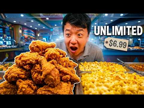 $6.99 BUFFET! Eating at the CHEAPEST All You Can Eat BUFFETS in America!