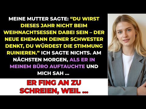 My family didn't invite me to Christmas dinner until my sister's husband came to the office...