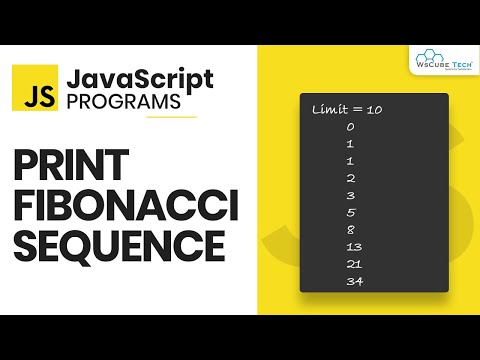 JavaScript Program to Print the Fibonacci Sequence | JavaScript Programs Tutorial