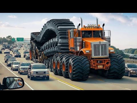 Extreme Dangerous Transport Skills  Oversize Truck Operations & Giant Heavy Machines  #8