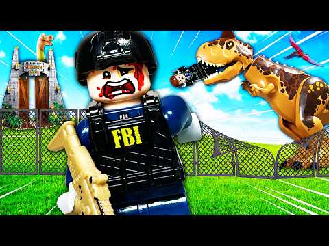 I built a DINOSAUR ESCAPE in LEGO Jurrasic Park...