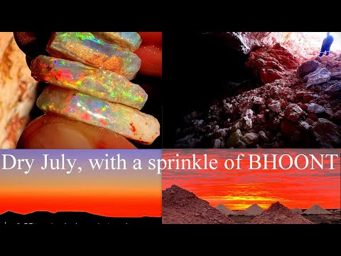 Coober Pedy outback opal mining, injured and frustrated, still manage to get some nice colour!