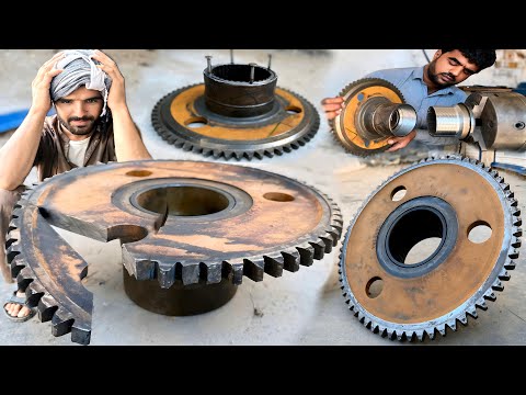 A Caterpillar Wheel Hub Assembly Broken Tooth Exchanged With Most Amazing Technique…