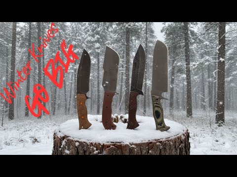 Thick Edges, Large Fixed Blades, Rock in the winter!