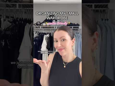 How To Organize a Small Closet (renter friendly!)