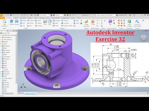Autodesk Inventor 2025 Tutorial-Exercise 32