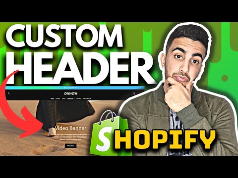 How To Create And Add Custom Header In Shopify | Customize Header