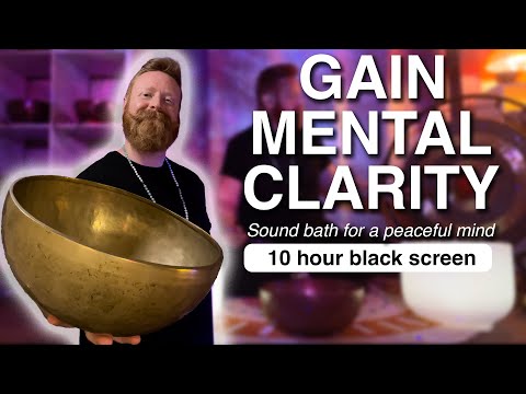 Achieve Mental Clarity | Calm Music for Inner Peace and Knowledge | Black Screen