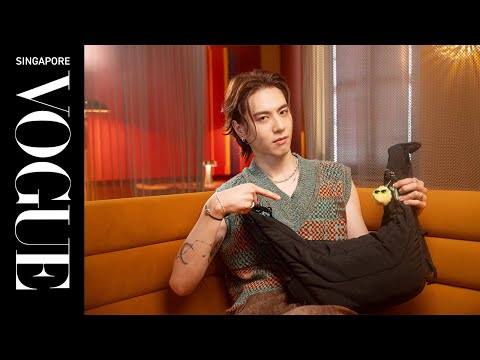 Yugyeom shows Vogue Singapore his tour essentials