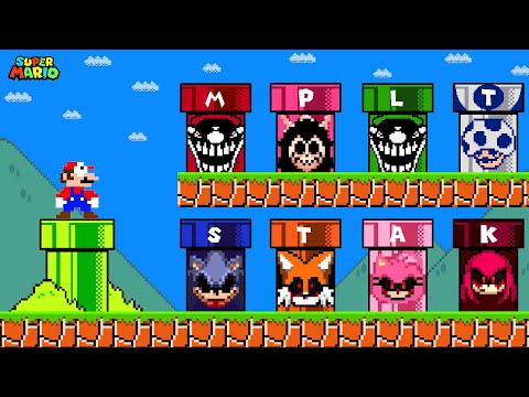 Super Mario Bros. If All Mario and Sonic Creepypasta Characters Were Custom Pipes?