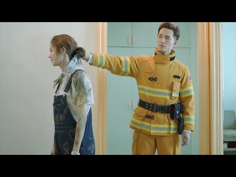 A handsome popular firefighter saved a cute girl, & she fell in love with him at first sight, Kdrama