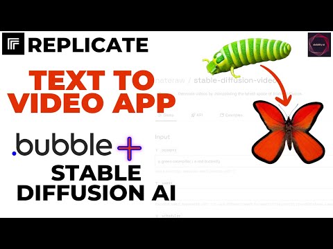 Text to Video app using Stable Diffusion Animation and Bubble.io | Replicate.com | Generative AI